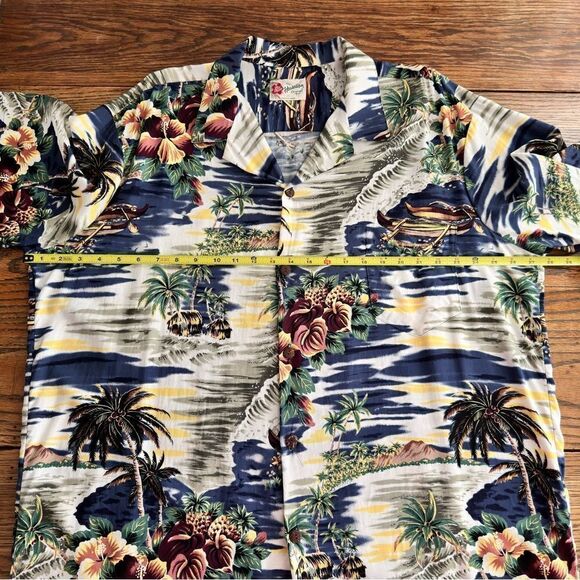 Hilo Hattie Hawaiian Shirt The Hawaiian Original Rayon Aloha Mens 2XL - Picture 5 of 6